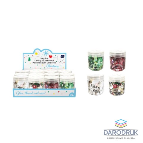 Interdruk Cekiny CHRISTMAS 30G mix 30g Interdruk