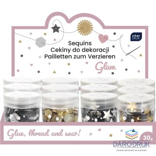 Interdruk Cekiny GLAM 30G mix 30g Interdruk