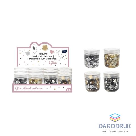 Interdruk Cekiny GLAM 30G mix 30g Interdruk