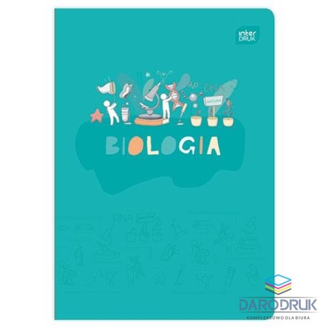 Interdruk Zeszyt tematyczny A5 60k. 70g krata Interdruk (ZE60#BIOFSC)