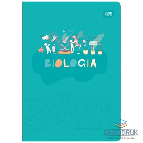 Interdruk Zeszyt tematyczny A5 60k. 70g krata Interdruk (ZE60#BIOFSC)