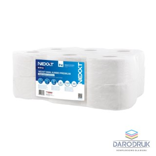 Nexxt Professional Papier toaletowy mini jumbo premium kolor: biały 12 szt Nexxt Professional (NHP42)