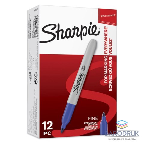 Paper Mate Marker permanentny wkład niebieski okrągła/ścięta końcówka Paper Mate
