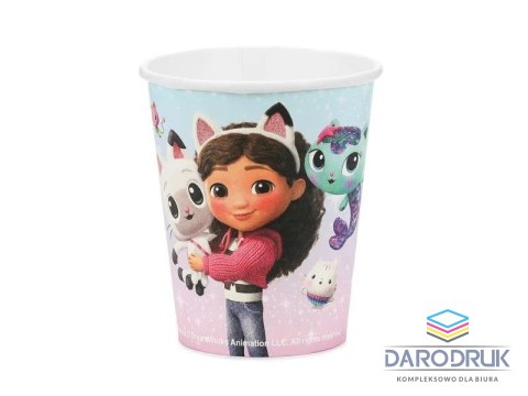 Partydeco Kubek jednorazowy Koci Domek Gabi papier 250ml Partydeco (KPP103-EU1)