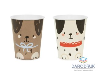 Partydeco Kubek jednorazowy Pieski papier 220ml Partydeco (KPP98-EU1)
