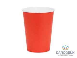 Partydeco Kubek jednorazowy czerwony papier 250ml Partydeco (KPP90-007-EU1)
