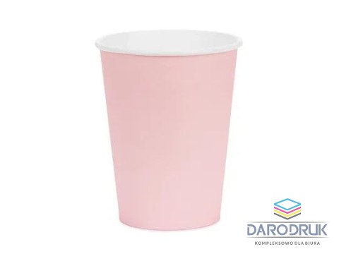 Partydeco Kubek jednorazowy jasny różowy papier 250ml Partydeco (KPP90-081S-EU1)