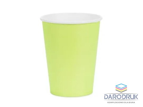 Partydeco Kubek jednorazowy jasny zielony papier 250ml Partydeco (KPP90-102-EU1)