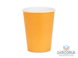 Partydeco Kubek jednorazowy pomarańczowy papier 250ml Partydeco (KPP90-005J-EU1)