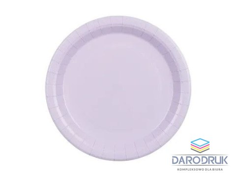 Partydeco Talerz jednorazowy lawenda papier śr. 230mm 6 szt Partydeco (TPP102-002)