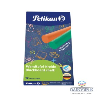 Pelikan Kreda bezpyłowa kolor: mix 12 szt Pelikan (400142595)