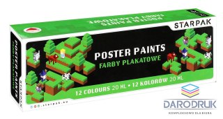 Starpak Farby plakatowe Pixel kolor: mix 20ml 12 kolor. Starpak (521495)