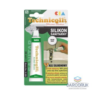 Technicqll Klej w tubie Silikon biały 20ml Technicqll (S-389)