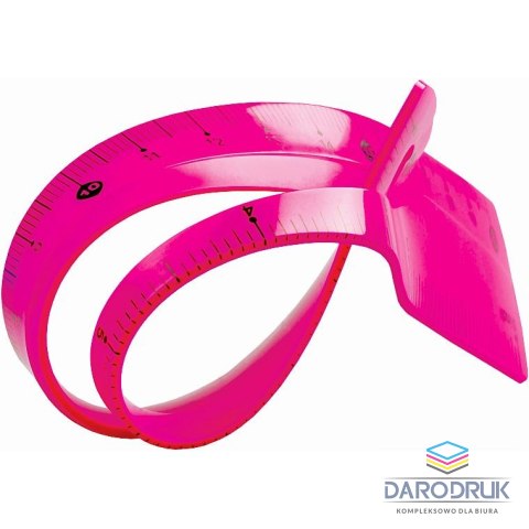 Tetis Linijka plastikowa elastyczna 20cm Tetis (BL020-RB)
