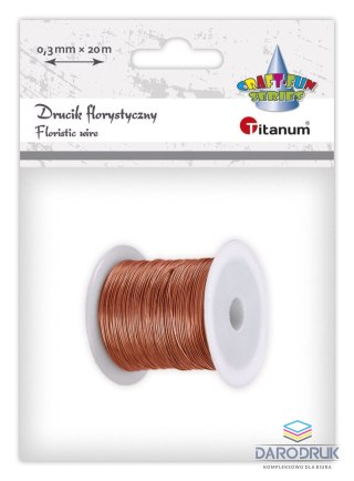 Titanum Drucik Craft-Fun Series florystyczny kolor: miedziany 20 m 1 szt Titanum (24BR0201-2)