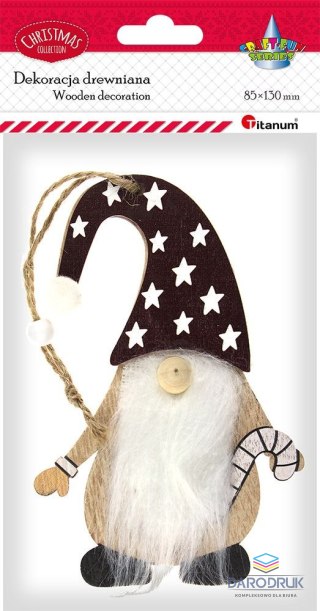 Titanum Ozdoba drewniana Craft-Fun Series Skrzat XMAS Titanum (22HY1248)