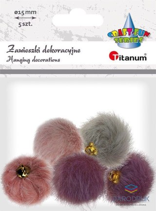 Titanum Pompony Craft-Fun Series zawieszki mix 50 szt Titanum (24BR0201-1#,7#,4#)