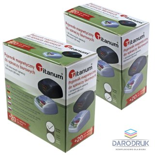 Titanum Spinacze standard w pudełku magnetycznym kolorowe 28mm 20 szt Titanum
