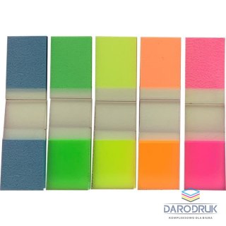 Titanum Zakładka indeksująca PP 12x45mm 5 kolorów fluo