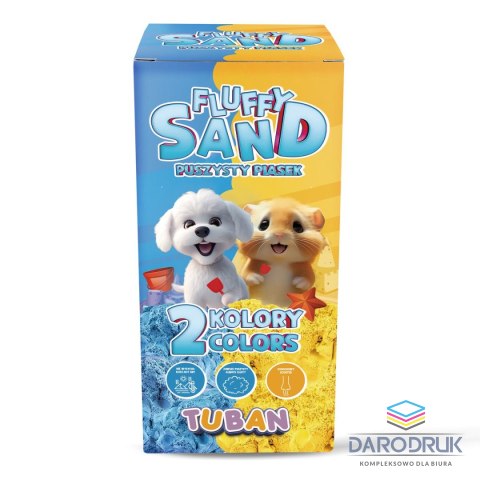 Tuban Piasek kinetyczny Fluffy Sand Puszysty Piasek Niebieski I Żółty Tuban (3790)