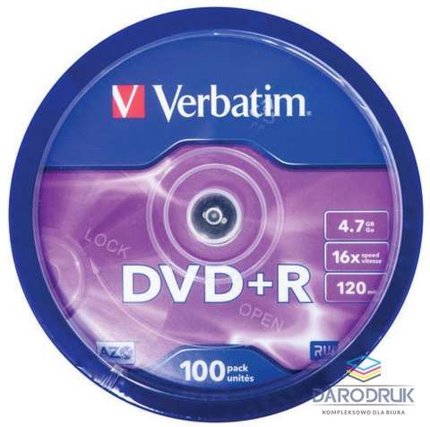 Verbatim Płyta dvd 4,7GB x16 Verbatim