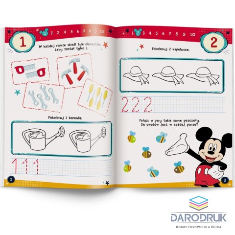 Ameet Książka dla dzieci Disney Uczy. Zeszyt ćwiczeń. Liczby Ameet (UDZ 9302)