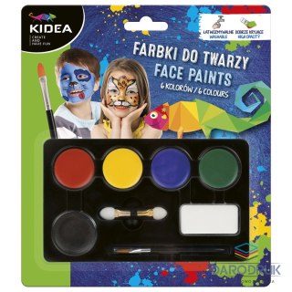 Derform Farba do malowania twarzy kidea 5 kolor. Derform (FDT6KA)