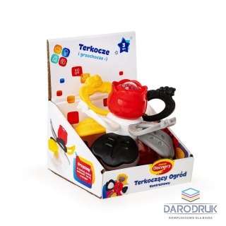 Discovery Grzechotka TERKOCZĄCY OGRÓD Z PRZYSSAWKĄ kontrastowy Discovery (DD30828)