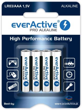 Everactive Baterie Pro Alkaline AAA LR03 Everactive