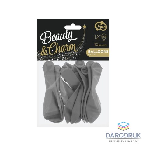 Godan Balon gumowy Beauty&Charm, pastelowe 10 szt. szary 300mm 12cal Godan (CB-1PSZ)