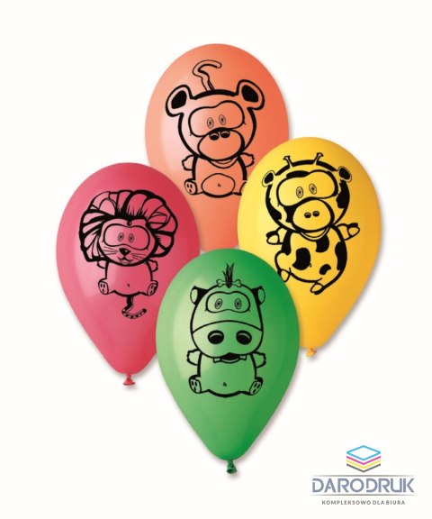 Godan Balon gumowy PREMIUM ZWIERZĄTKA 5 szt mix 300mm 12cal Godan (GS110/P145)