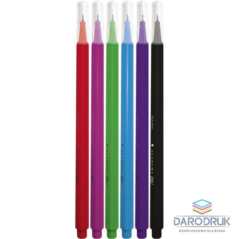Interdruk Cienkopis ACADEMY wkład mix 0,7mm 6kol. Interdruk (5902277350046)