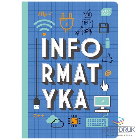 Interdruk Zeszyt tematyczny A5 INFORMATYKA 60k. krata Interdruk (ZE60INF#)