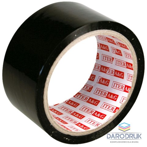 Iter A&G Taśma pakowa 48x50 [mm x yd] czarna Iter A&G