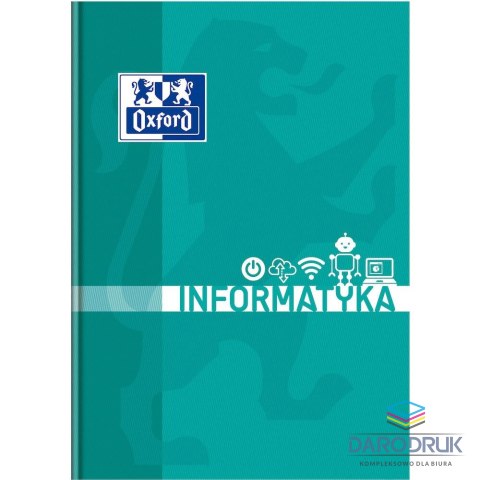 Oxford Brulion A5 informatyka tematyczny 80k. 90g krata Oxford (400150854)