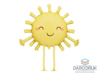 Partydeco Balon foliowy Słoneczko, 91x77 cm, żółty Partydeco (FB280-084)