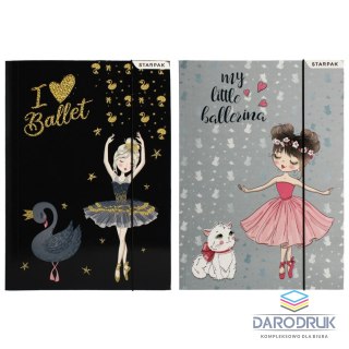 Starpak Teczka kartonowa na gumkę balerina A4 różne Starpak (491061)