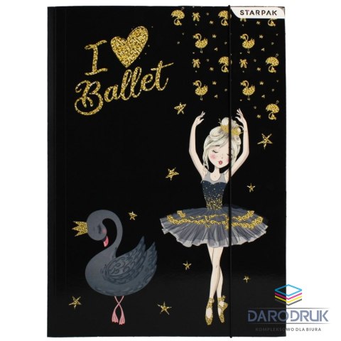 Starpak Teczka kartonowa na gumkę balerina A4 różne Starpak (491061)