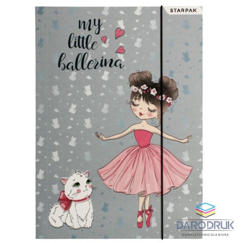 Starpak Teczka kartonowa na gumkę balerina A4 różne Starpak (491061)