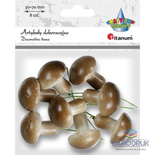Titanum Ozdoba styropianowa Craft-Fun Series grzybek na druciku Titanum (92637)