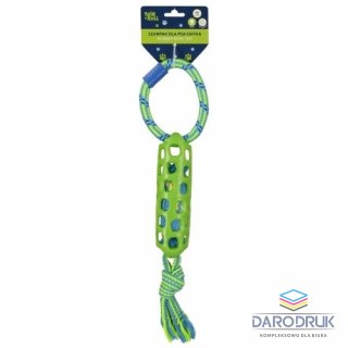Trik Roll Gadżet Zabawka dla psa Szarpak 40 cm z z gumową siatką zielony Trik Roll (560707)