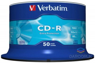 Verbatim Płyta cd CD-R cake 50 700MB x52 Verbatim (43351)