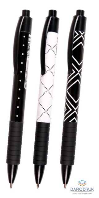 Cresco Długopis X22 Black&White Serie wkład niebieski 1,0mm Cresco (600020-S)