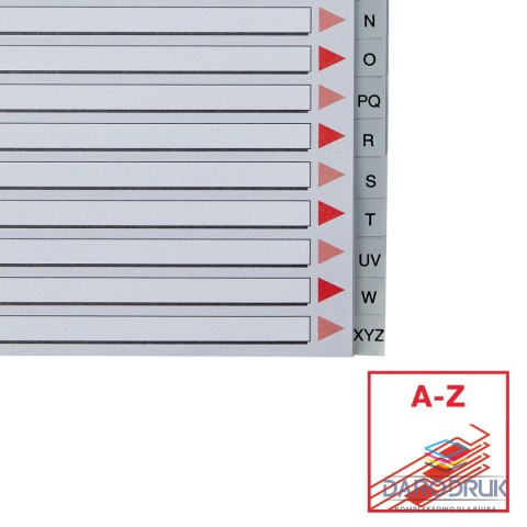 Esselte Przekładka alfabetyczna A4 szara 20k A-Z Esselte (100129)