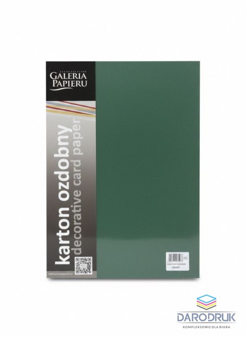 Galeria Papieru Papier ozdobny (wizytówkowy) A4 Earth Zielony 210g Galeria Papieru (205457)
