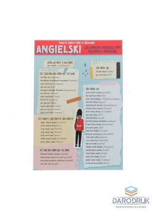 Henry Książeczka edukacyjna KARTA EDUKACYJNA CZASOWNIKI MODALNE I NIEREGULARNE Henry (5905701489831)