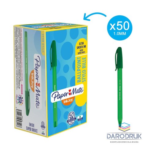 Paper Mate Długopis INKJOY zielony wkład zielony 0,3mm Paper Mate (S0957150)