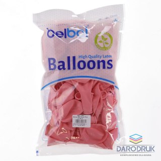 Partydeco Balon gumowy pastelowy 100 szt różowy jasny 12cal Partydeco (12P-004)