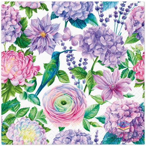 Paw Serwetki Lunch Purple Delight mix nadruk bibuła [mm:] 330x330 Paw (SDL147800)