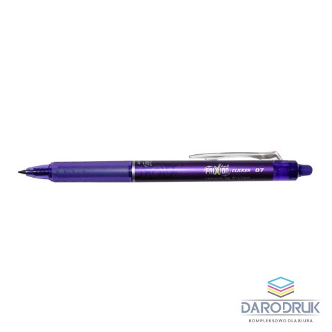 Pilot Pióro kulkowe Frixion Clicker wkład fioletowe Pilot (PIBLRT-FR7-V)